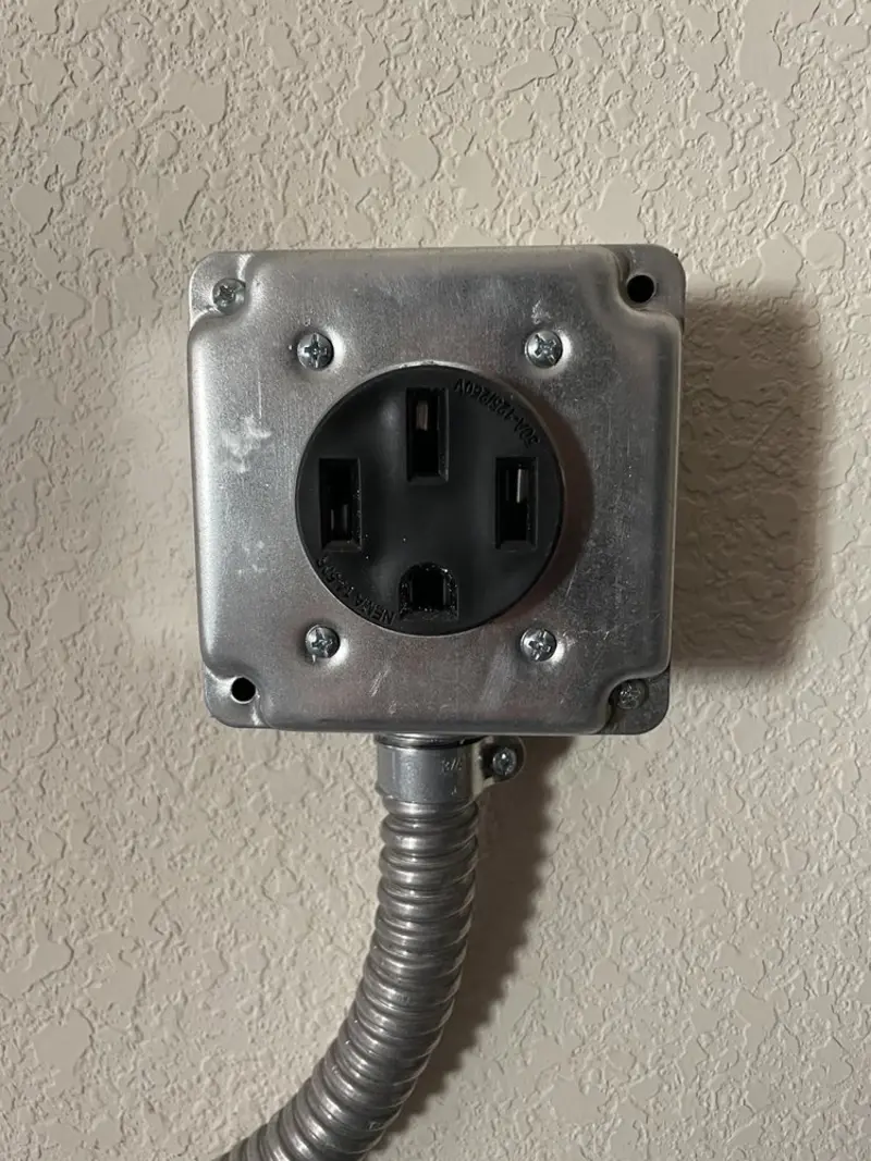 NEMA 14-50 outlet installed for Electrical Panel Upgrade in Capitol View